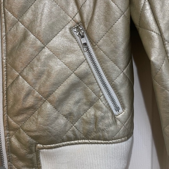 Golden Metallic winter jacket - Picture 3 of 7